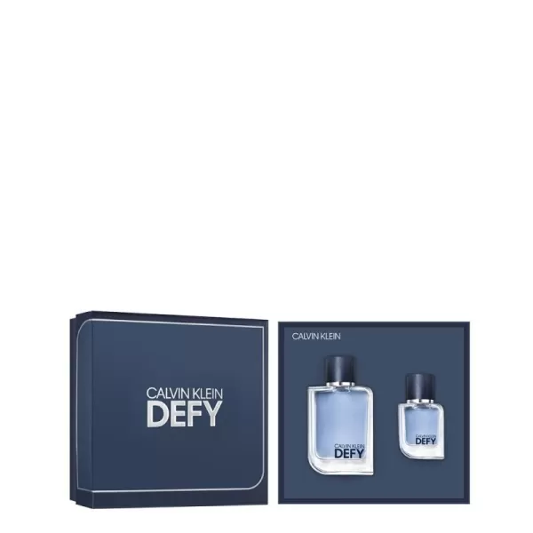 Calvin Klein Defy for Men Eau de Toilette  Notes of freshness and powerful woodsEau De Toilette Gift Set 1 Fl Oz  34 Fl Oz