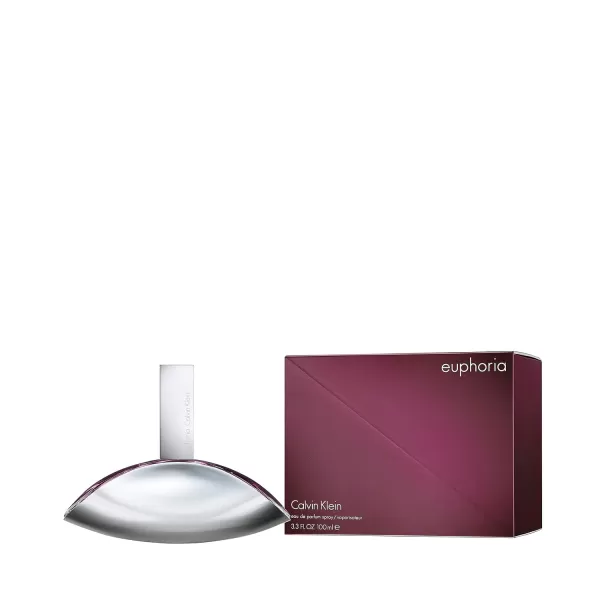 Calvin Klein Euphoria for Women Eau de Parfum  Notes of woody amber pomegrante black orchid and lush mahogany wood34 Fl Oz Pack of 1