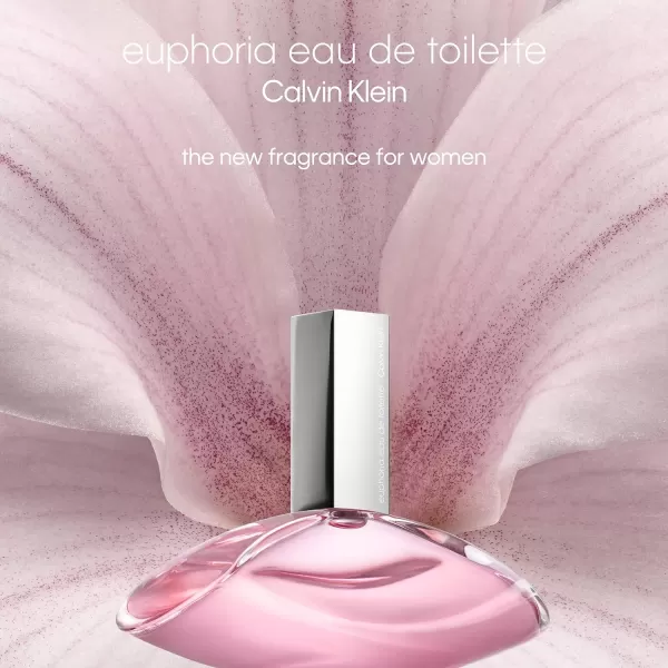 Calvin Klein Euphoria for Women Eau de Toilette  Notes of dewy freshness sparkling mirabelle plum orchid and warm vanilla17 Fl Oz