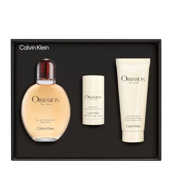 Calvin Klein Obsession for Men 3Piece Fragrance Holiday Gift Set 42 Fl Oz 33 Fl Oz 26 OzCalvin Klein Obsession for Men 3Piece Fragrance Holiday Gift Set 42 Fl Oz 33 Fl Oz 26 Oz