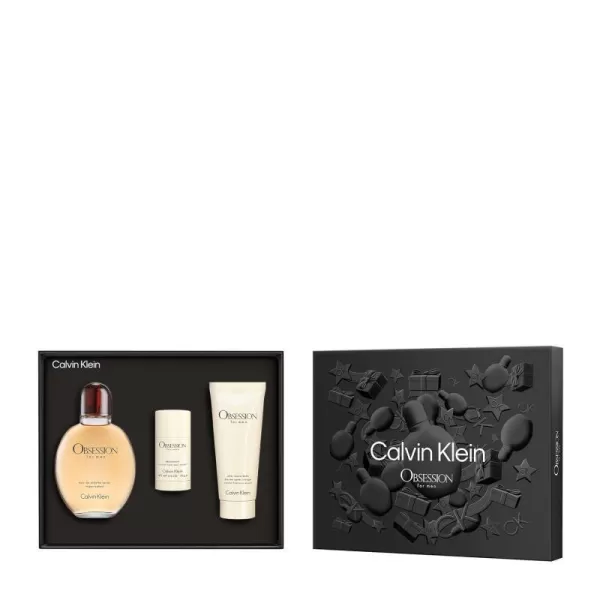 Calvin Klein Obsession for Men 3Piece Fragrance Holiday Gift Set 42 Fl Oz 33 Fl Oz 26 OzCalvin Klein Obsession for Men 3Piece Fragrance Holiday Gift Set 42 Fl Oz 33 Fl Oz 26 Oz