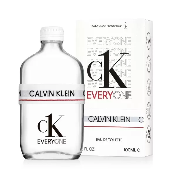 Calvin Klein CK Everyone Unisex Eau de Toilette  Notes of clean freshness blue tea and musk33 Fl Oz Pack of 1