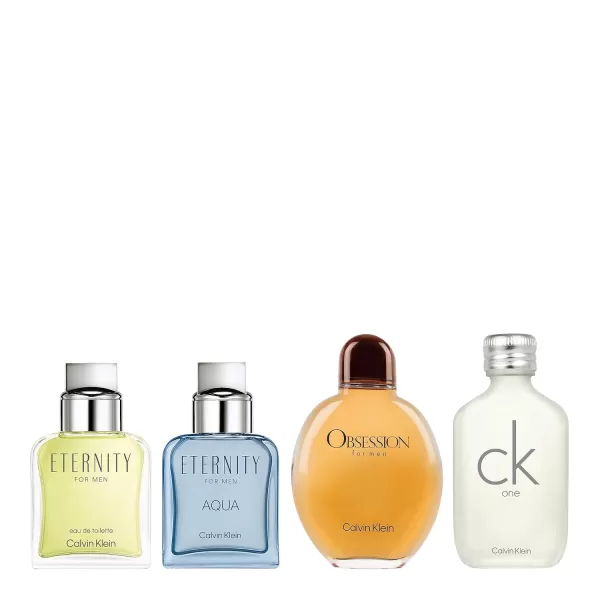 Calvin Klein Ck One for Men  Notes of Green Tea Rose Amber and Nature4 Piece Holiday Gift Set