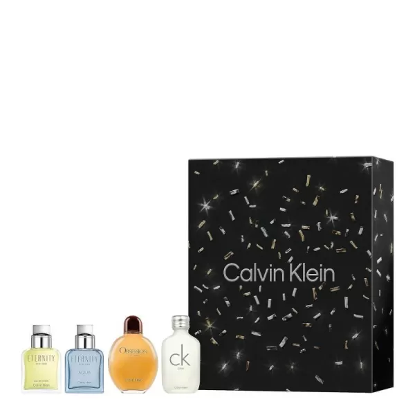 Calvin Klein Ck One for Men  Notes of Green Tea Rose Amber and Nature4 Piece Holiday Gift Set