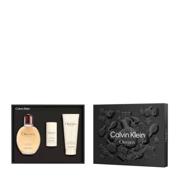 imageCalvin Klein Obsession for Men 3Piece Fragrance Holiday Gift Set 42 Fl Oz 33 Fl Oz 26 Oz