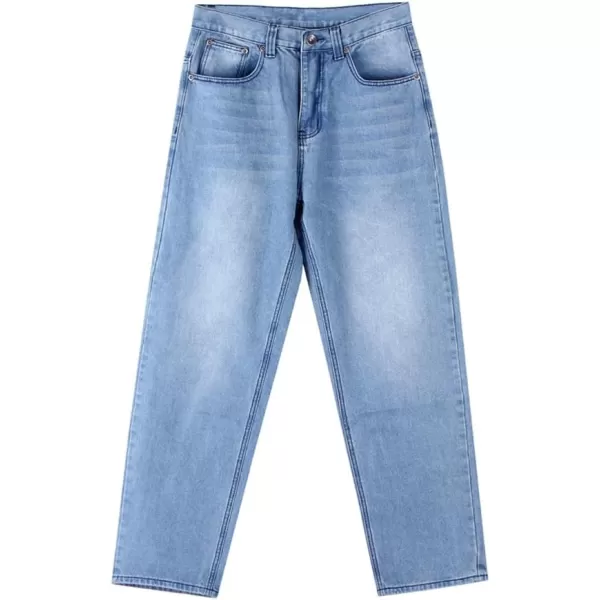 IDEALSANXUN Baggy Jeans Men Casual Embroidery Hip Hop Loose Fit Y2k JeansBlue 022