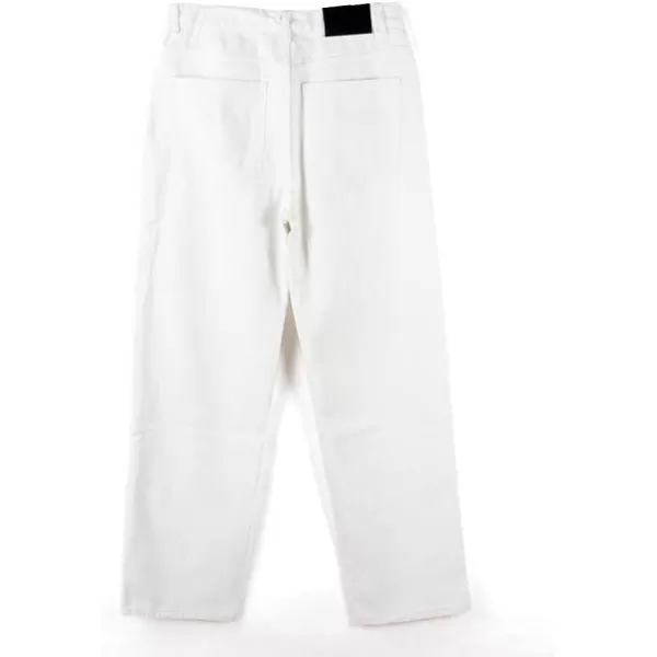 IDEALSANXUN Baggy Jeans Men Casual Embroidery Hip Hop Loose Fit Y2k JeansWhite 108