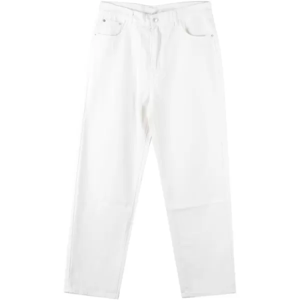 IDEALSANXUN Baggy Jeans Men Casual Embroidery Hip Hop Loose Fit Y2k JeansWhite 108