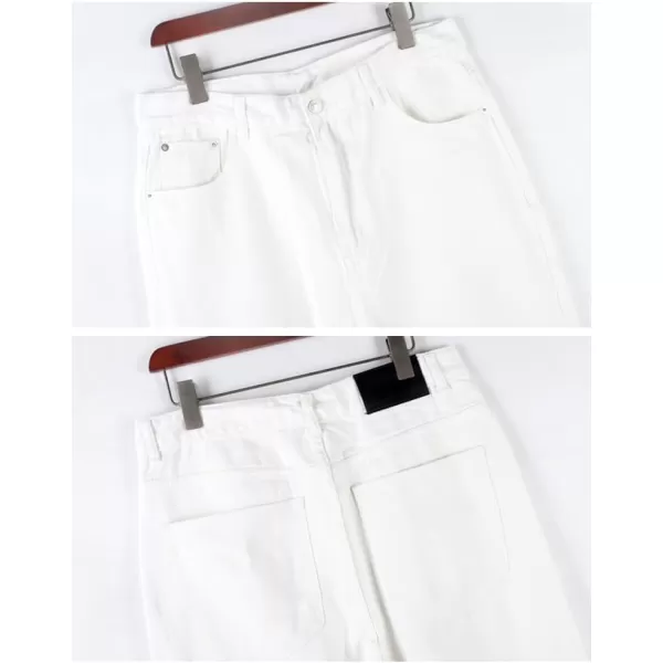 IDEALSANXUN Baggy Jeans Men Casual Embroidery Hip Hop Loose Fit Y2k JeansWhite 108