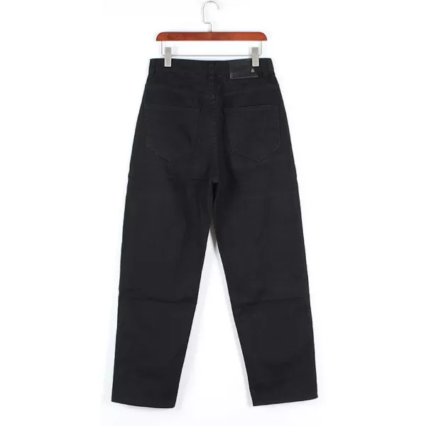IDEALSANXUN Embroidery Hip Hop Jeans for Mens Casual Big Tall Loose Fit Jean Denim PantsBlack 109