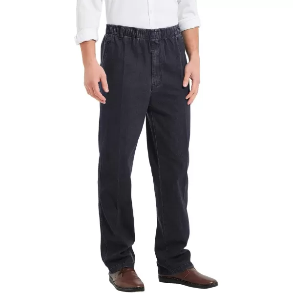 IDEALSANXUN Mens Elastic Waist JeansDark Grey