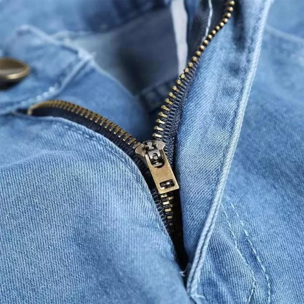 IDEALSANXUN Mens Ripped Biker Jeans Stretch Skinny Jeans Denim PantsBlue