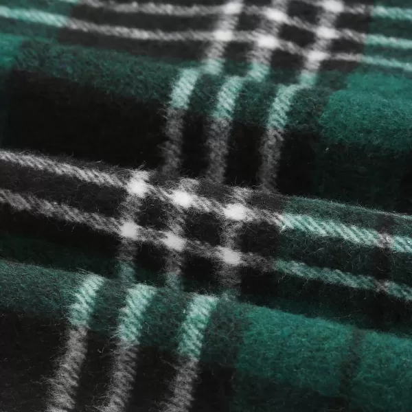 IDEALSANXUN Midi Plaid Skirts for Women 2023 Fall Winter Knee Length Pencil Wool Skirt with SlitGreen 1