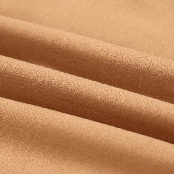 IDEALSANXUN Midi Plaid Skirts for Women 2023 Fall Winter Knee Length Pencil Wool Skirt with SlitPure Khaki