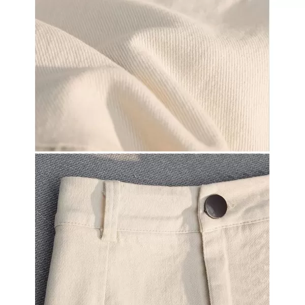 IDEALSANXUN Bodycon Mini Jean Skirt for Women 2023 Fall Winter High Waisted Ruffle Short A Line Denim SkirtsBeige
