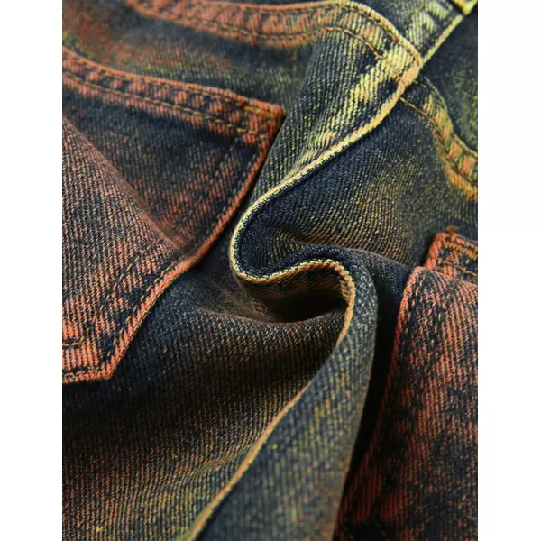 IDEALSANXUN Denim Cargo Skirt for Women Y2k High Waisted Asymmetrical Bodycon Fall 2023 Jean Mini SkirtGreen