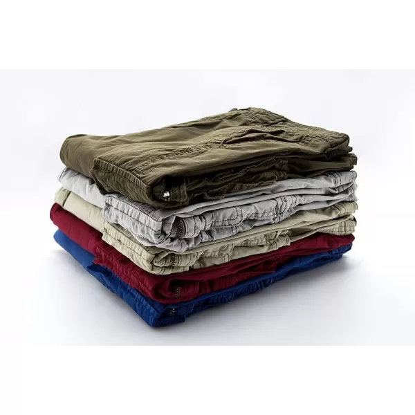 IDEALSANXUN Mens Casual Loose Fit MultiPockets Military Cargo ShortsCoffee