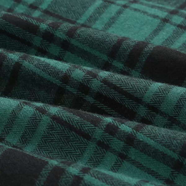 IDEALSANXUN Plaid Skirt for Womens High Waist Aline Pleated Midi SkirtsGreen 02