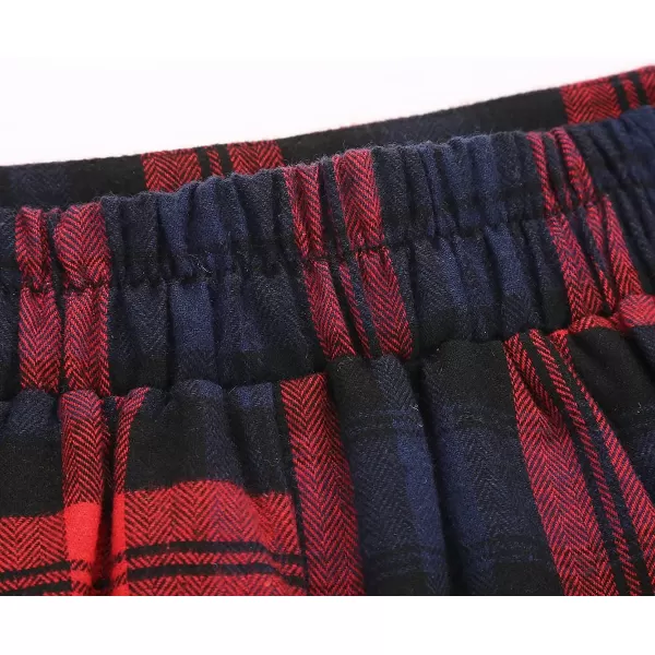 IDEALSANXUN Plaid Skirt for Womens High Waist Aline Pleated Midi SkirtsRed