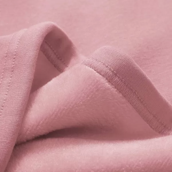 IDEALSANXUN Womens Fall Winter Fleece Lined Elastic Waist Long Skirts with DrawstringPink
