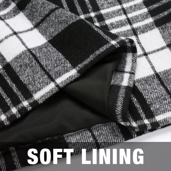 IDEALSANXUN Womens High Waist Plaid Skirt Bodycon Pencil Wool Mini SkirtsBlack