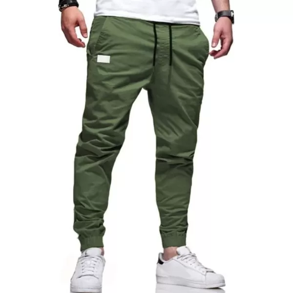 IDEALSANXUN Joggers for Men Cargo Pants Casual Tactical Sweatpants Hiking PantsGreen