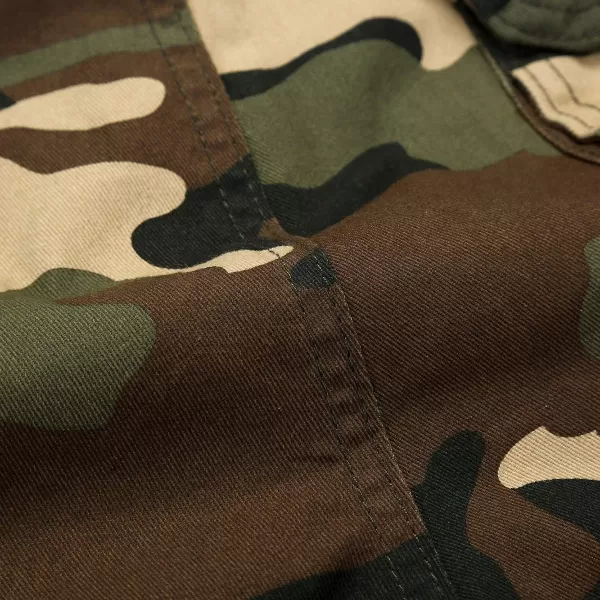 IDEALSANXUN Mens Casual Loose Military Twill Camo Cargo ShortsKhaki Camo