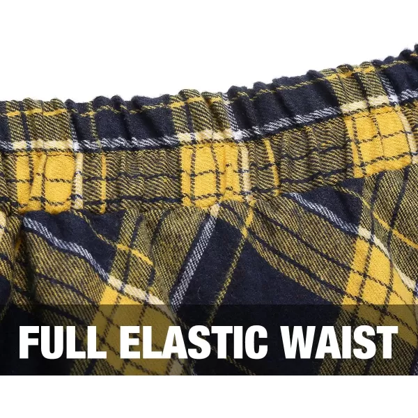 IDEALSANXUN Womens Plaid Skirt Elastic Waist Aline Midi Pleated SkirtsYellow New