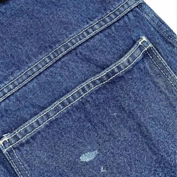 IDEALSANXUN Baggy Jean Shorts for Men Jorts Casual Loose Fit Long Denim ShortsCargo Blue