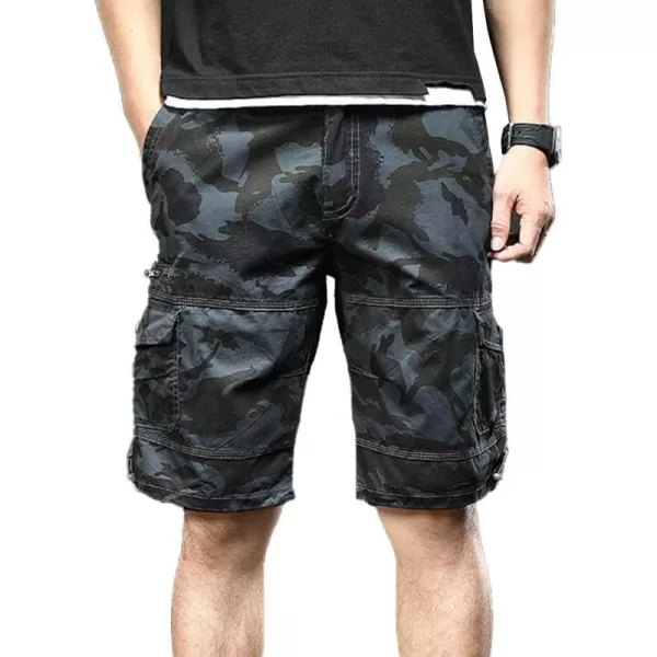 IDEALSANXUN Cargo Shorts for Men Summer Casual Baggy Hiking Tactical Cargo ShortsCamo