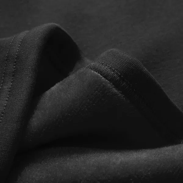 IDEALSANXUN Fleece Lined Long Skirts for Womens Elastic Waist Aline Warm Winter Skirts with PocketsBlack