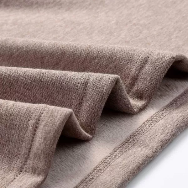 IDEALSANXUN Fleece Lined Long Skirts for Womens Elastic Waist Aline Warm Winter Skirts with PocketsDark Khaki