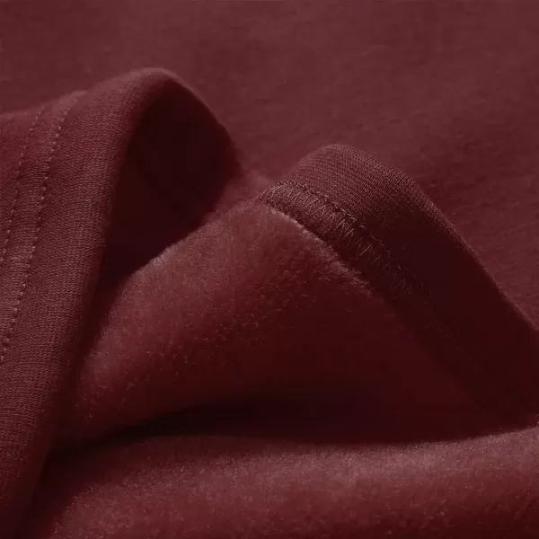 IDEALSANXUN Fleece Lined Long Skirts for Womens Elastic Waist Aline Warm Winter Skirts with PocketsWine