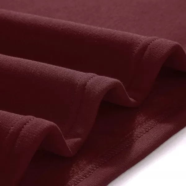 IDEALSANXUN Fleece Lined Long Skirts for Womens Elastic Waist Aline Warm Winter Skirts with PocketsWine