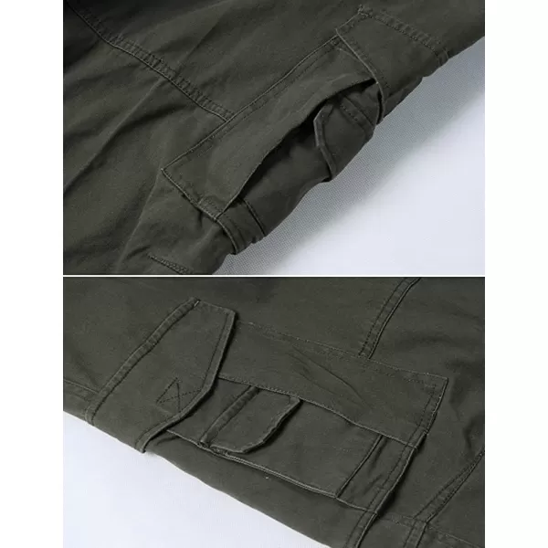 IDEALSANXUN Baggy Cargo Pants Men Casual Loose Fit Y2k PantsArmy