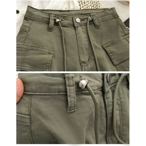 IDEALSANXUN Cargo Skirts for Women Trendy 2023 High Waisted Mini Jean Denim Y2k SkirtArmy