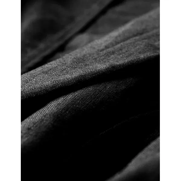 IDEALSANXUN Cotton Linen Blazer Women 34 Sleeve Lightweight Blazers Business Casual Suit JacketsBlack