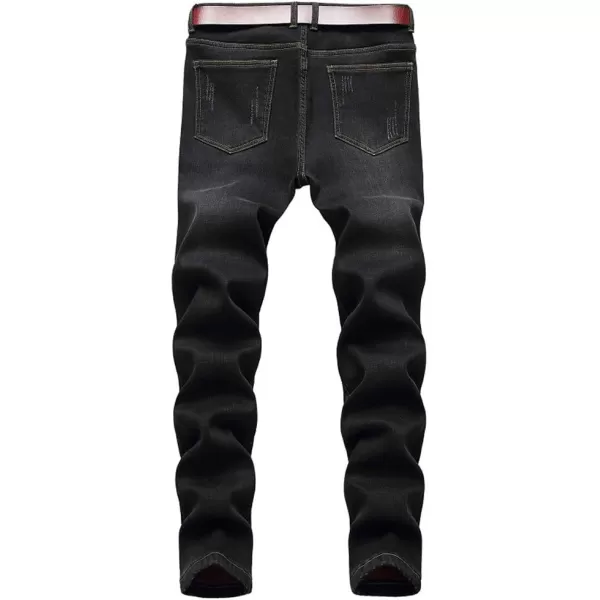 IDEALSANXUN Fleece Lined Jeans for Mens Stretch Thick Warm Sherpa Winter Jean Denim PantsBlack 932