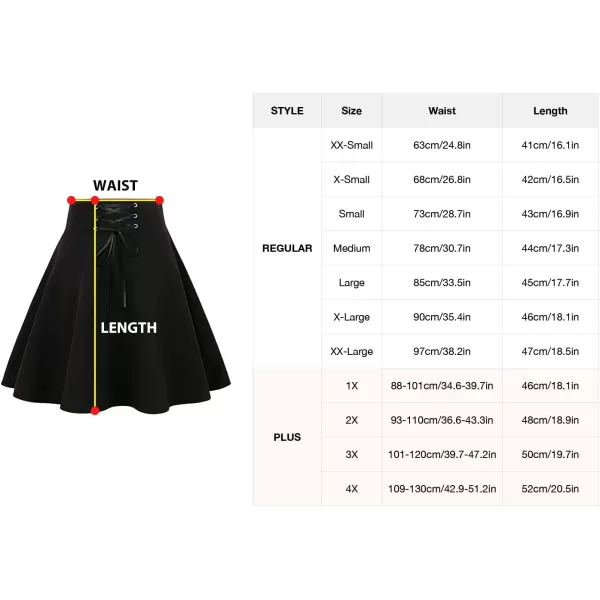 IDEALSANXUN Gothic Plaid Mini Skirts for Womens Short High Waist Plaid SkirtsA Pure Black