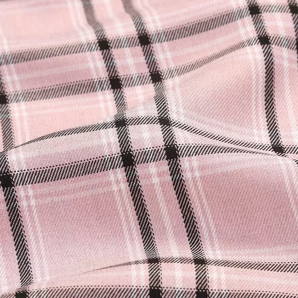 IDEALSANXUN Gothic Plaid Mini Skirts for Womens Short High Waist Plaid SkirtsPlaid Pink