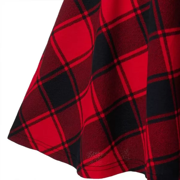 IDEALSANXUN Gothic Plaid Mini Skirts for Womens Short High Waist Plaid SkirtsPlaid Red