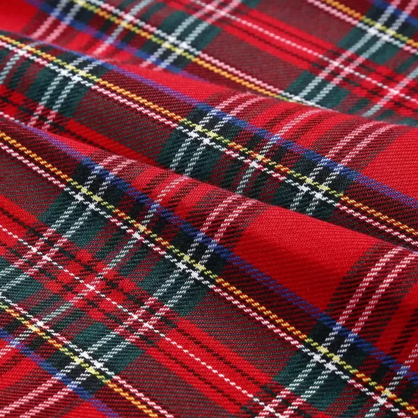 IDEALSANXUN Gothic Plaid Mini Skirts for Womens Short High Waist Plaid SkirtsPlaid Red 808