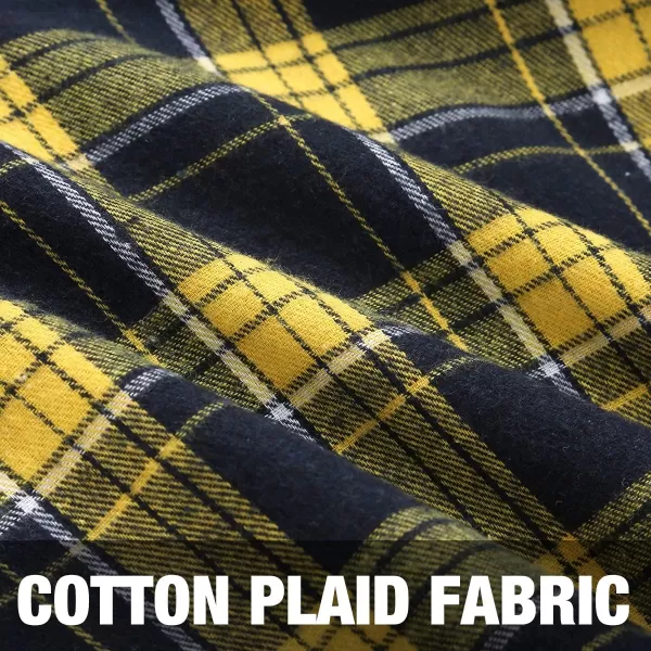 IDEALSANXUN Gothic Plaid Mini Skirts for Womens Short High Waist Plaid SkirtsPlaid Yellow