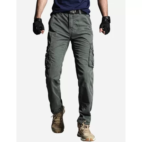 IDEALSANXUN Mens Cargo Pants Relaxed Fit Tactical Military Baggy Streetwear Y2K Cargo PantsGrey