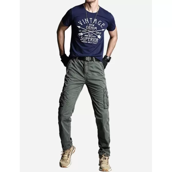 IDEALSANXUN Mens Cargo Pants Relaxed Fit Tactical Military Baggy Streetwear Y2K Cargo PantsGrey