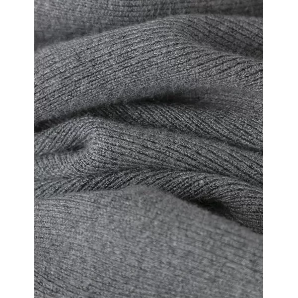 IDEALSANXUN Mermaid Maxi Skirt for Women Wrap Ruffle Flowy High Waisted Fall Winter 2023 Ribbed Knit Long SkirtGrey