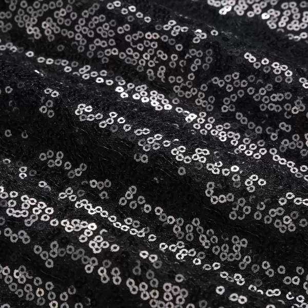 IDEALSANXUN Sequin Skirt for Women 2023 Sparkly Mini SkirtBlack
