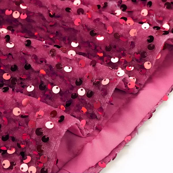 IDEALSANXUN Sequin Skirts for Women Trendy 2023 Sparkly Mini SkirtRose