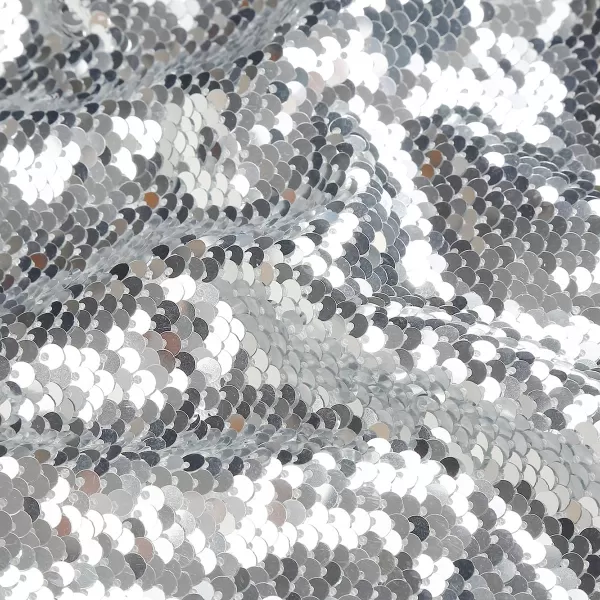 IDEALSANXUN Sequin Skirts for Women Trendy 2023 Sparkly Mini SkirtSilver