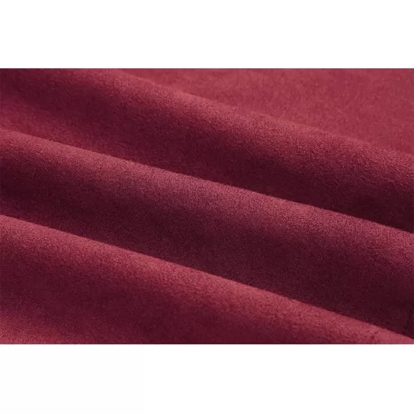 IDEALSANXUN Suede Skirts for Women 2023 High Waisted Bodycon Mini Skirt with Double ZipperWine